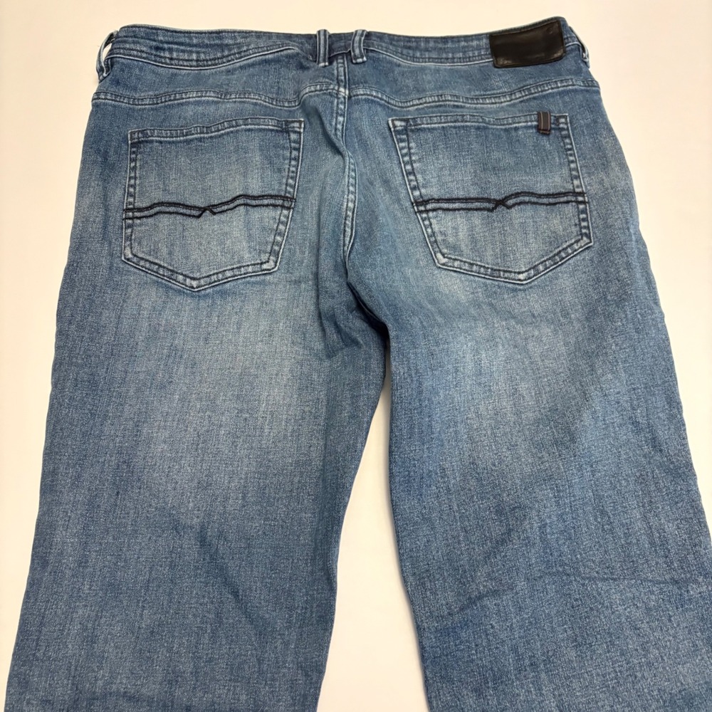 Buffalo Jackson-X Straight Stretch Jeans Mens 38x30 Blue Medium Wash Denim